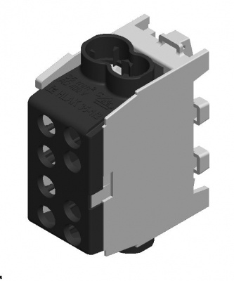 HLAK 35 1/2 M2 black     Al/CU 2x35-2x25mm