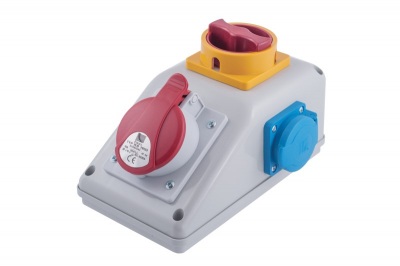 R-BOX KOMPAKT rozešu sadale    Sl. + šuko+5p32A   IP44