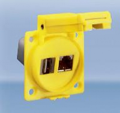Встраиваемая информационная розетка, IP55, rjusb13