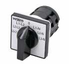 RS01666U cam switch to measure 3 phase voltages L1-N, L2-N, L3-N, 0, L1-L2, L2-L2, L3-L1 16A
