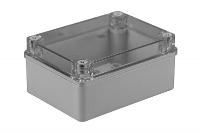 S-BOX Nozarkārba virsapmetuma IP65 150x110 x70mm caurspīdīgs vāks pelēka