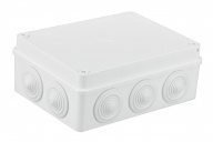 S-BOX nozarkārba virsapmetuma IP65 190x140x70mm ar ievadiem balta