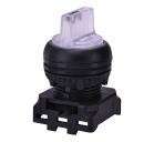 SA2IN45-W divstāvokļu pagriežams pārslēdzis, ar fiksāciju un apgaismojumu 0-1, balts