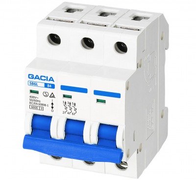 SB6L 3P B4 6kA miniature circuit breaker