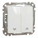 Sedna Design & Elements. Roller Blind switch 10AX. professional. white