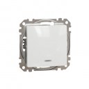 Sedna Design & Elements. 1-way Push-Button 10A Blue Loc LED. professional. white