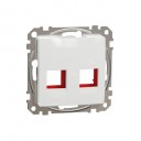 Sedna Design & Elements. plate KRONE cat5e 6 UTP. white