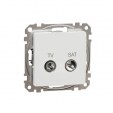 TV/SAT Connector 7db. Sedna. White