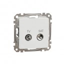 TV/SAT Connector 7db. Sedna. White