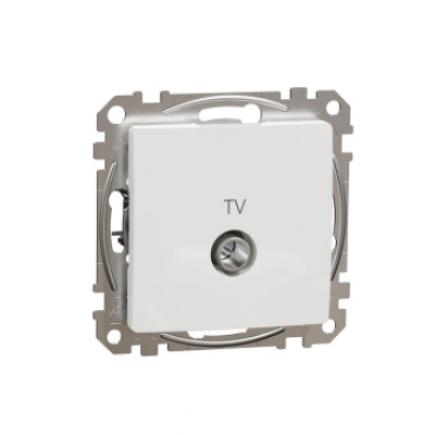 TV connector intermediate 10dB. Sedna. white