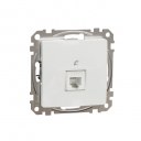 Telephone socket. Sedna Design & Elements. RJ11. White