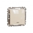 Sedna Design & Elements. 1-way switch 10AX Blue Locator LED. professional. beige