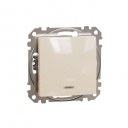 Sedna Design & Elements. 1-way switch 10AX Blue Locator LED. professional. beige