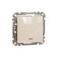 Sedna Design & Elements. 2-way switch 10AX Blue Locator LED. professional. beige