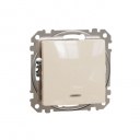 Sedna Design & Elements. 2-way switch 10AX Blue Locator LED. professional. beige