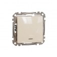 Sedna Design & Elements. Intermediate switch 10AX Blue Loc LED. beige
