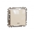 Sedna Design & Elements. 1-way Push-Button 10A Blue Loc LED. professional. beige