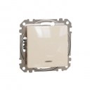 Sedna Design & Elements. 1-way Push-Button 10A Blue Loc LED. professional. beige