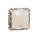 Sedna Design & Elements. 2-way switch 16AX Blue Locator LED. beige