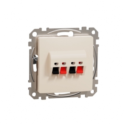 Sedna Design & Elements. Double loudspeaker outlet. beige