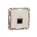 DATA Outlet CAT 6 UTP. Sedna Design & Elements. RJ45. Beige