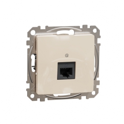 DATA Outlet CAT 6 UTP. Sedna Design & Elements. RJ45. Beige