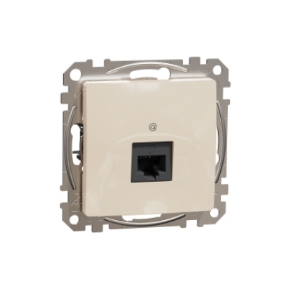 DATA Outlet CAT 6A UTP. Sedna Design & Elements. RJ45. Beige