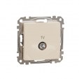TV connector 4db. Sedna. Beige