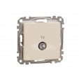 TV connector 7db. Sedna. Beige