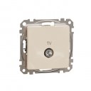 TV connector intermediate 10dB. Sedna. Beige