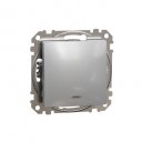 Sedna Design & Elements. 1-way switch 10AX Blue Locator LED. professional. aluminium