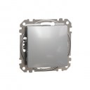 Sedna Design & Elements. 2-way Push-Button 10A. aluminium