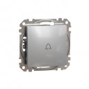 Sedna Design & Elements. 1-way Push-Button 10A Bell Symbol. professional. aluminium