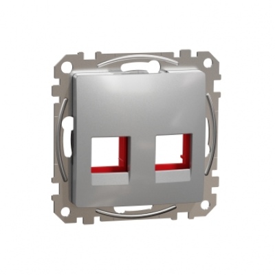 Sedna Design & Elements. plate KRONE cat5e 6 UTP. aluminium