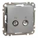 TV/R connector 4db. Sedna. Aluminium