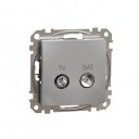 TV/SAT connector 4db. Sedna. Aluminium