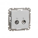 TV/R Socket intermediate 10db. Sedna. Aluminium