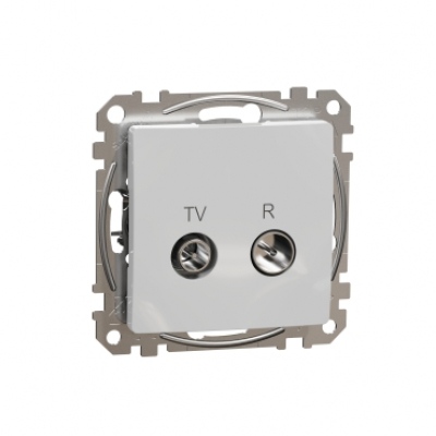 TV/R Socket intermediate 10db. Sedna. Aluminium