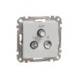 TV/R/SAT connector 4db. Sedna. Aluminium