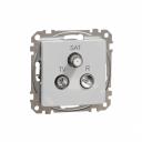 TV/R/SAT connector 4db. Sedna. Aluminium