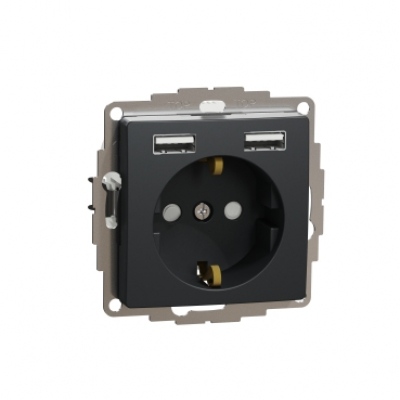 Sedna Design & Elements. SSO Side E + 2x USB A. anthracite