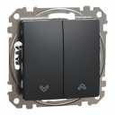 Sedna Design & Elements. Roller Blind switch 10AX. professional. anthracite