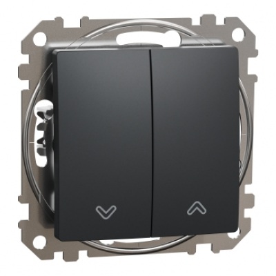 Sedna Design & Elements. Roller Blind switch 10AX. professional. anthracite