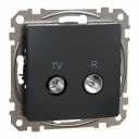 TV/R connector 4db. Sedna. Anthracite