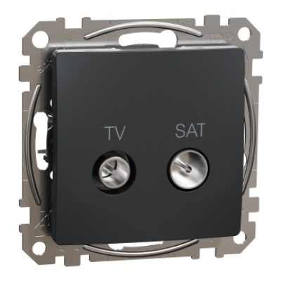 Sedna  Design melns Rozete TV-SAT caur 7DB