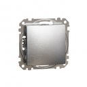 Sedna Design & Elements. 1-way switch 10AX. professional. brushed aluminium