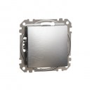 Sedna Design & Elements. Intermediate switch 10AX. professional. brushed aluminium