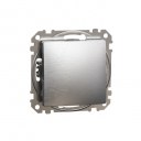 Sedna Design & Elements. 1-way Push-Button 10A. professional. brushed aluminium