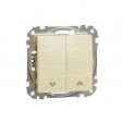 Sedna Design & Elements. Roller Blind switch 10AX. professional. wood birch