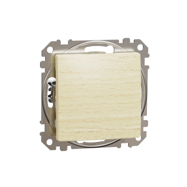 Sedna Design & Elements. 1-way Push-Button 10A. professional. wood birch